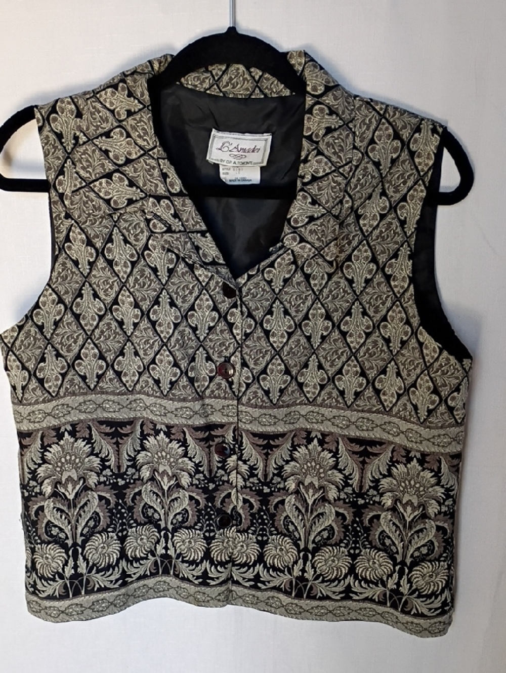 L' Amandei By S.p. Altamonte Vintage Women's Sleeveless Button Vest
